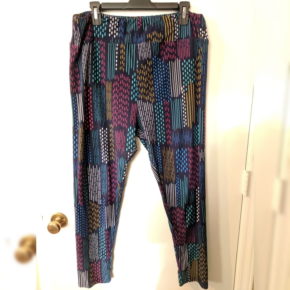 Navy striped leggings - TC2